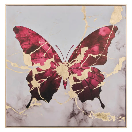 Pictură Atmosphera Hilo, Fluturi 60x60 cm, Modele asortate