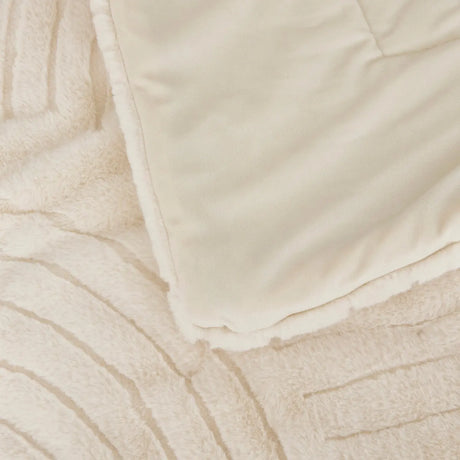 Pătură Atmosphera Arka, Jacquard, 80x180 cm, Ivory