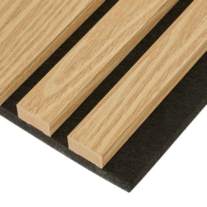 Panou decorativ acustic de perete Atmosphera Colva, MDF, 120x60 cm, Lemn deschis la culoare