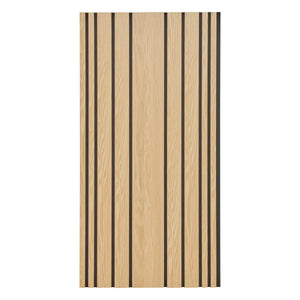 Panou decorativ acustic de perete Atmosphera Colva, MDF, 120x60 cm, Lemn deschis la culoare