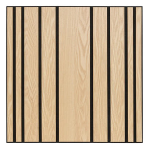 Panou decorativ acustic Atmosphera Colva, MDF, 60x60 cm, Lemn deschis