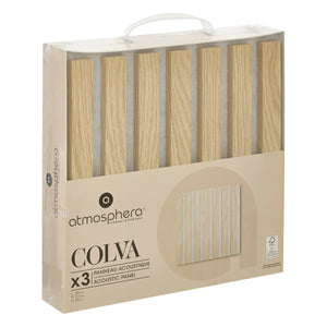 Set panouri decorative Atmosphera Colva, MDF, 30x30 cm, 3 buc.