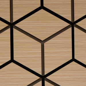 Panou decorativ Atmosphera Hexagon, 56x69 cm, MDF