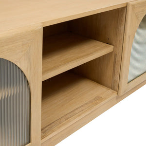 Comodă TV Atmosphere Lousada, 2 uși și 1 raft, 160x40x55 cm, salcâm, MDF