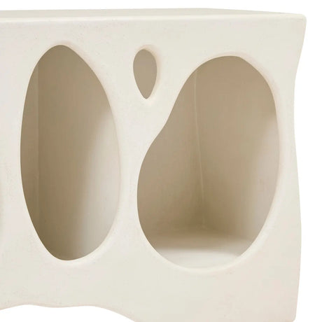 Comodă Atmosphera Chesni, 4 nișe, MDF, fildeș, 137x36x61 cm