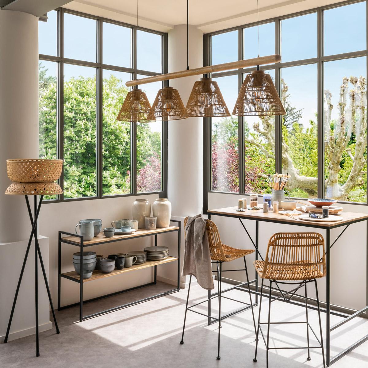 Masă consolă Atmosphera Edena, 120 cm, salcâm