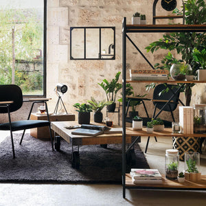 Raft Atmosphera Edena, 4 rânduri, 90x141 cm, salcâm