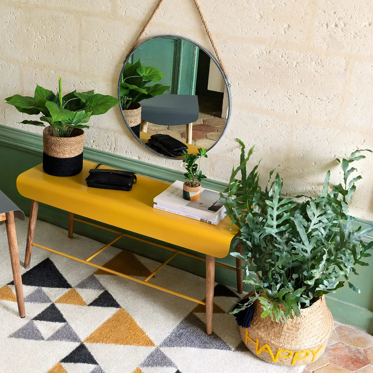 Oglindă Atmosphera Eden, Negru, 38 cm