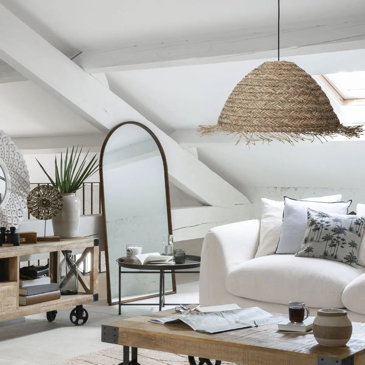 Masă de cafea Atmosphera Ines, 65x40 cm, Metal