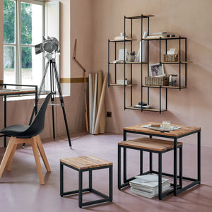 Masă de cafea Atmosphera Edéna, salcâm, 3 piese