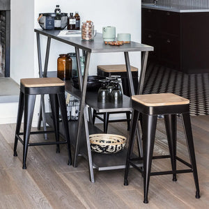 Scaun de bar Joris, Metal, cu atmosferă