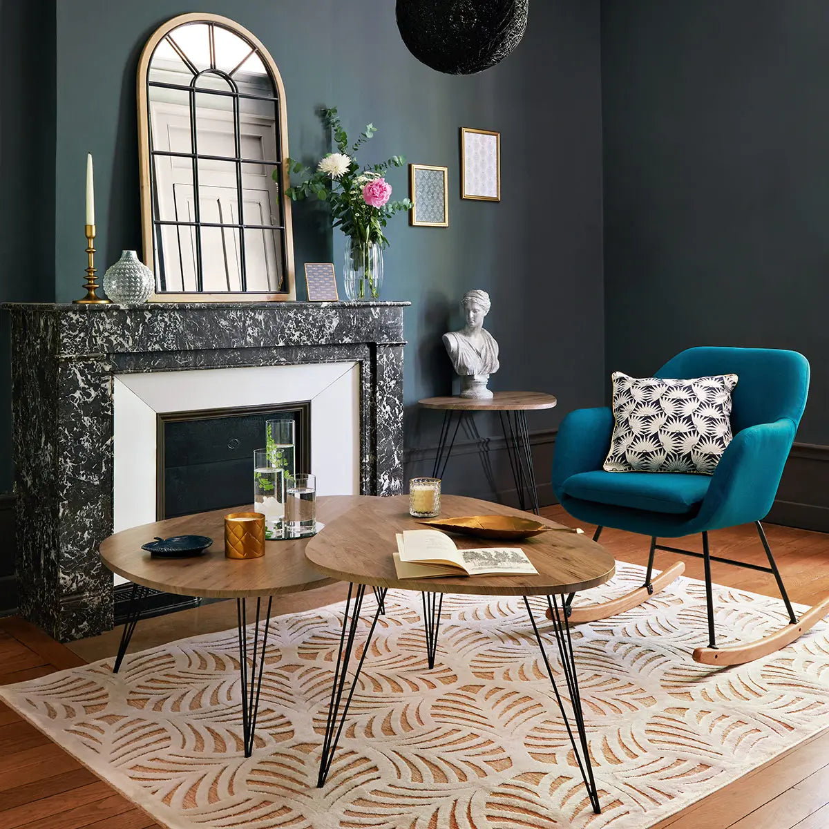 Masă de cafea Atmosphera Neile, MDF, 97x65x50 cm