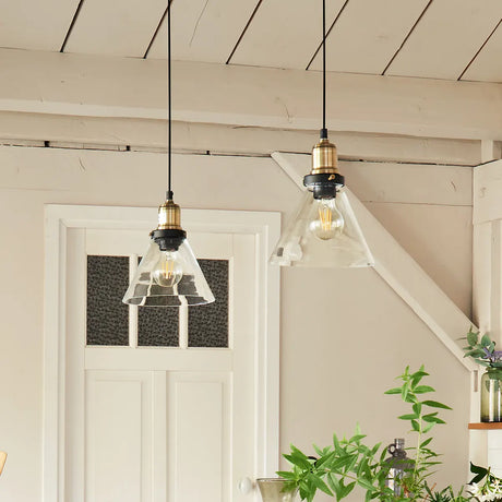 Lampă suspendată Atmosphera Alak, 18 cm, sticlă