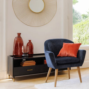 Vază Atmosphera Uly, Sticlă, Chihlimbar, 35 cm