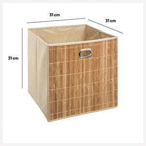 Coș de depozitare 5five, Bambus, 31x31 cm