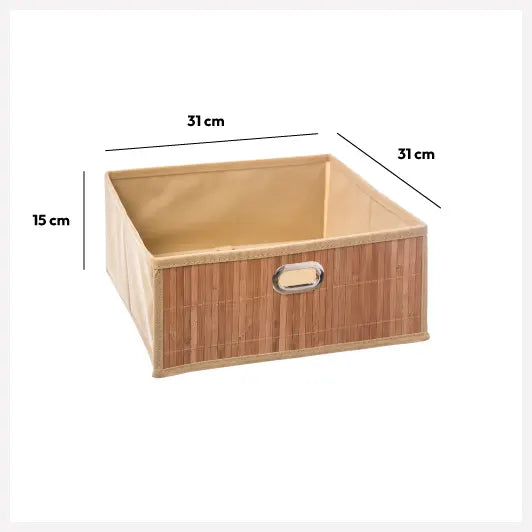 Coș de depozitare 5five, Bambus, 31x15 cm