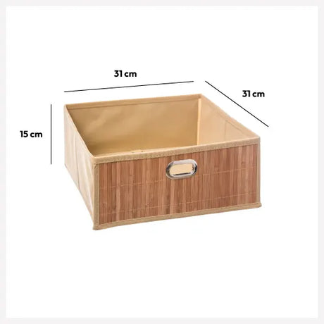 Coș de depozitare 5five, Bambus, 31x15 cm