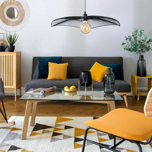 Canapea extensibilă cu trei locuri Atmosphera Dohan, Gri închis, 180x80x80 cm