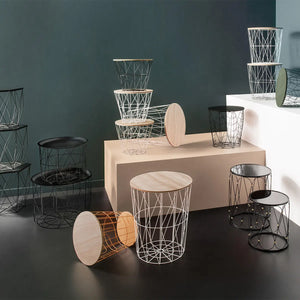 Masă laterală Atmosphera Kumi, Metal, 38 cm