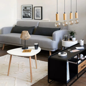 Masă de cafea Atmosphera Mileo, Alb, 60x60 cm