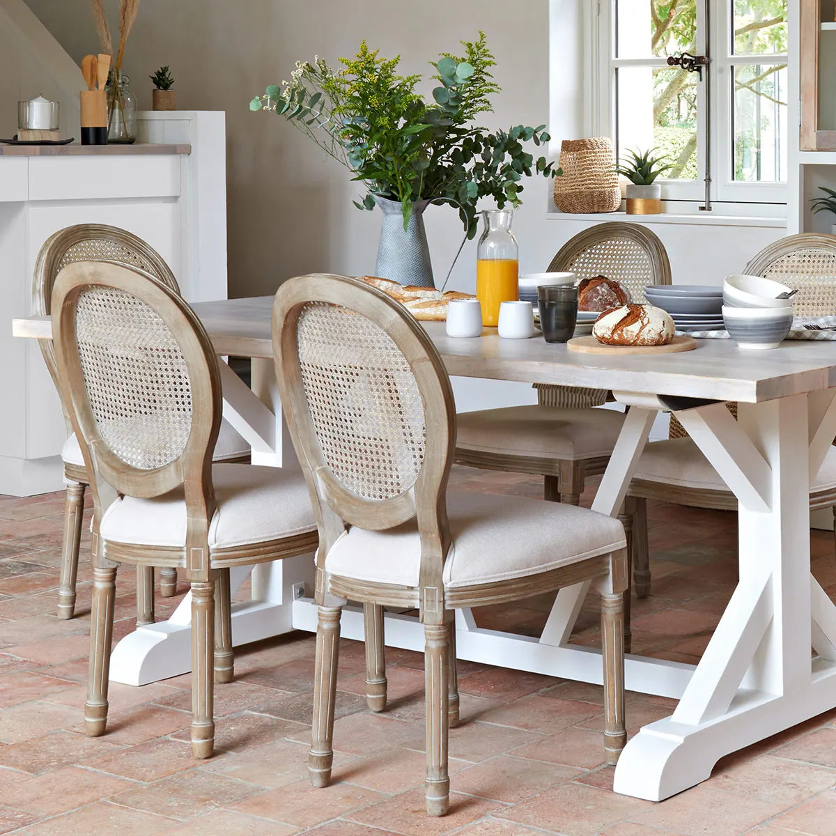 Scaun de masă Atmosphera Cleon, mesteacăn, Heveia