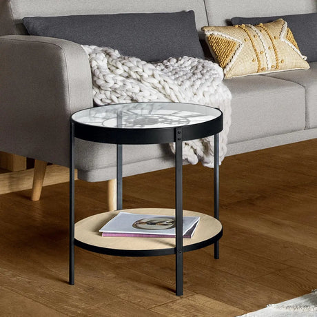 Masă de cafea Atmosphere Méca, Metal, 51 cm, MDF