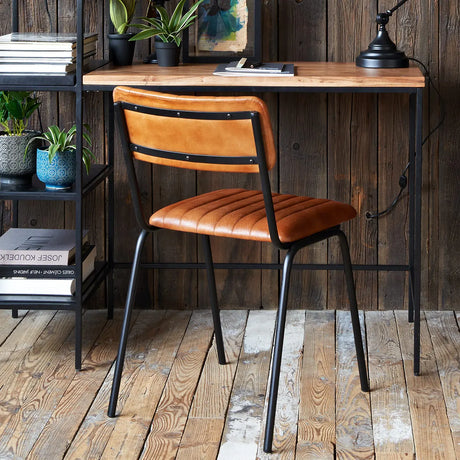 Scaun de sufragerie Atmosphera Dario, piele naturală