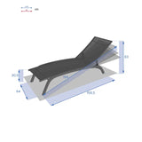 Șezlong pliabil Hesperide Bonao, aluminiu
