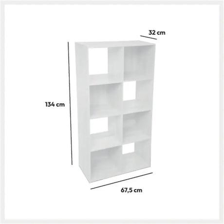 Рафт 5five Mix'n Modul, 8 отделения, MDF, 68x32x134 cm