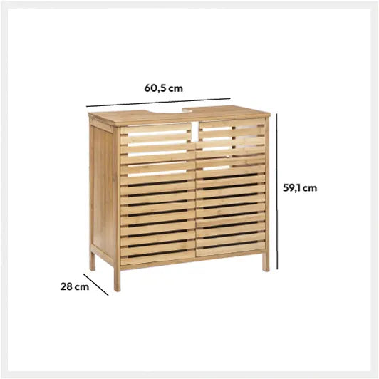 Dulap de baie 5five Sicla, Bambus