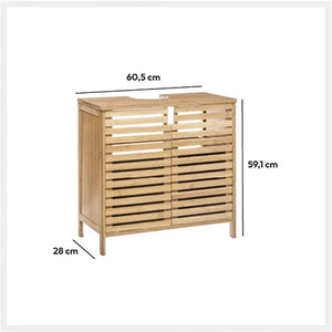 Dulap de baie 5five Sicla, Bambus