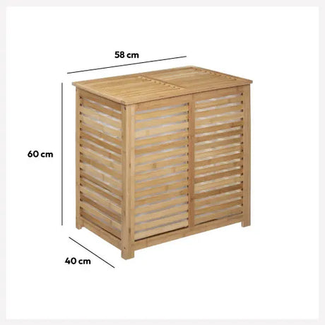 Coș de rufe 5five Sicla, Bambus, 100 l