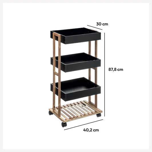 Raft Natureo 5five pe roți, 4 niveluri