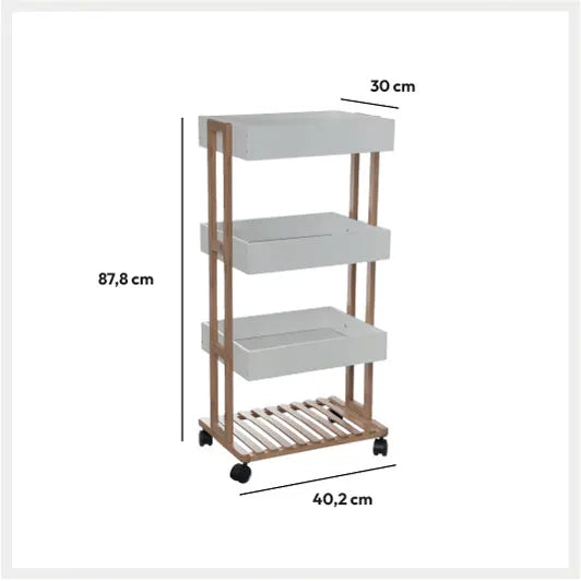 Raft Natureo 5five pe roți, 4 niveluri