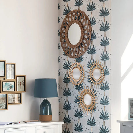 Set oglinzi Atmosphera Aida, 28cm, 3 buc, ratan