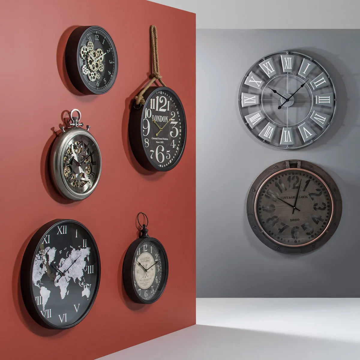 Ceas de perete Atmosphera Mely, Mecanism, Ø37 cm, Metal