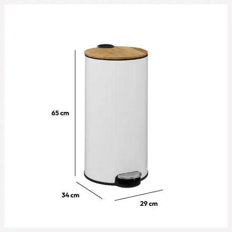 Coș 5five Modern Color, Metal și bambus, 30 L