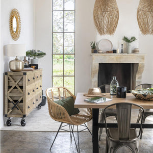 Comodă Atmosphera Silas, 6 sertare, 150x40 cm