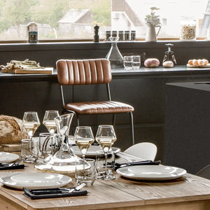 Scaun de bar Atmosphera Dario, piele de bivol