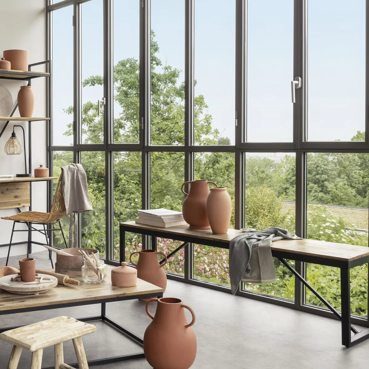 Bancă Atmosphera Edena, 170x35 cm, salcâm