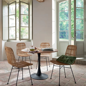 Scaun de sufragerie atmosferra Kubu, Rattan