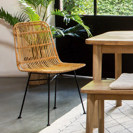 Scaun de sufragerie atmosferra Kubu, Rattan