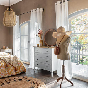 Comodă Atmosphera Solen, 4 sertare, MDF, Alb