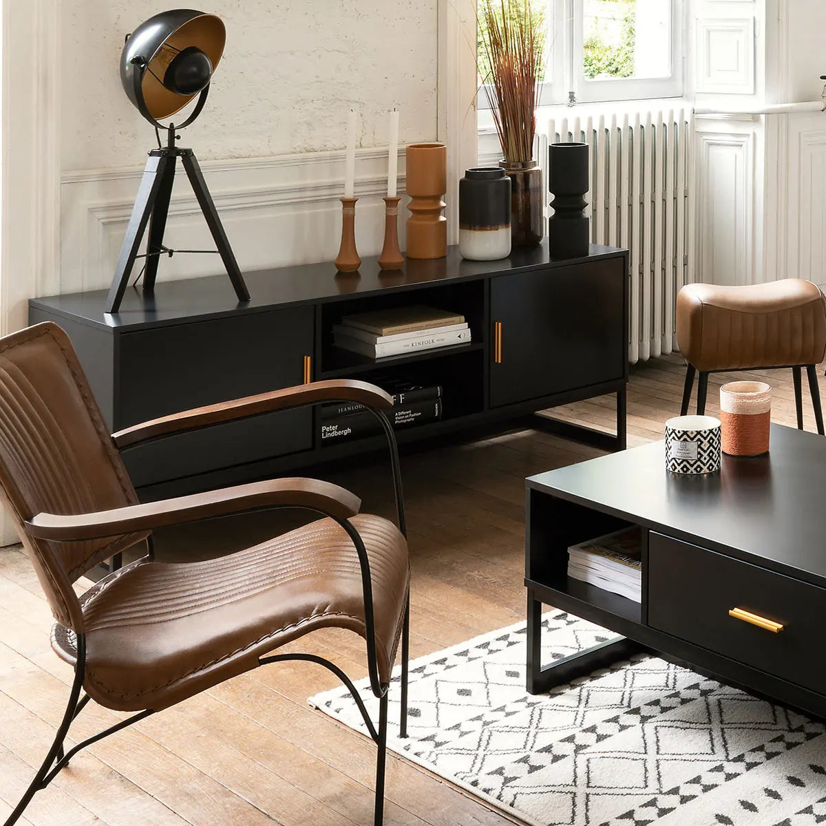 Fotoliu atmosferă Hoper, piele