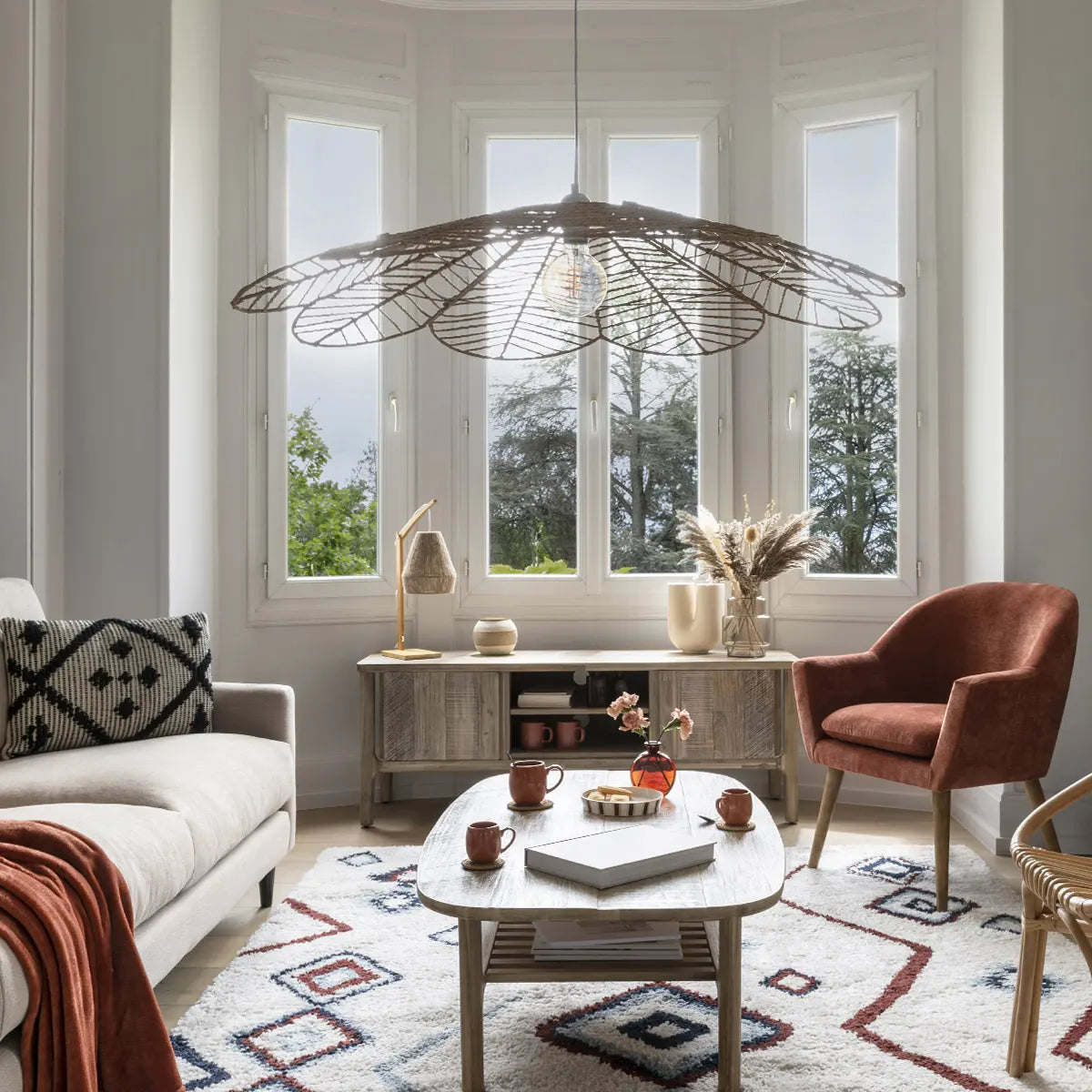 Comodă TV Atmosphera Banila 150x45x55 cm, Salcâm