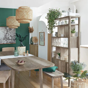 Bibliotecă Atmosphera Banila 95x35x180 cm, Salcâm