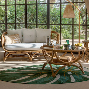 Masă de cafea Atmosphera Farah, 90 cm, ratan