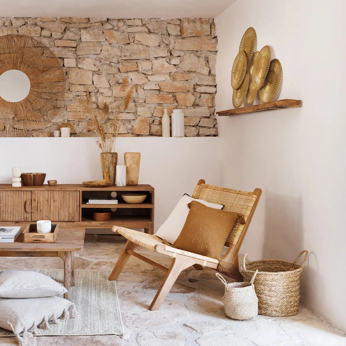 Fotoliu Atmosphera Timor, ratan și tec