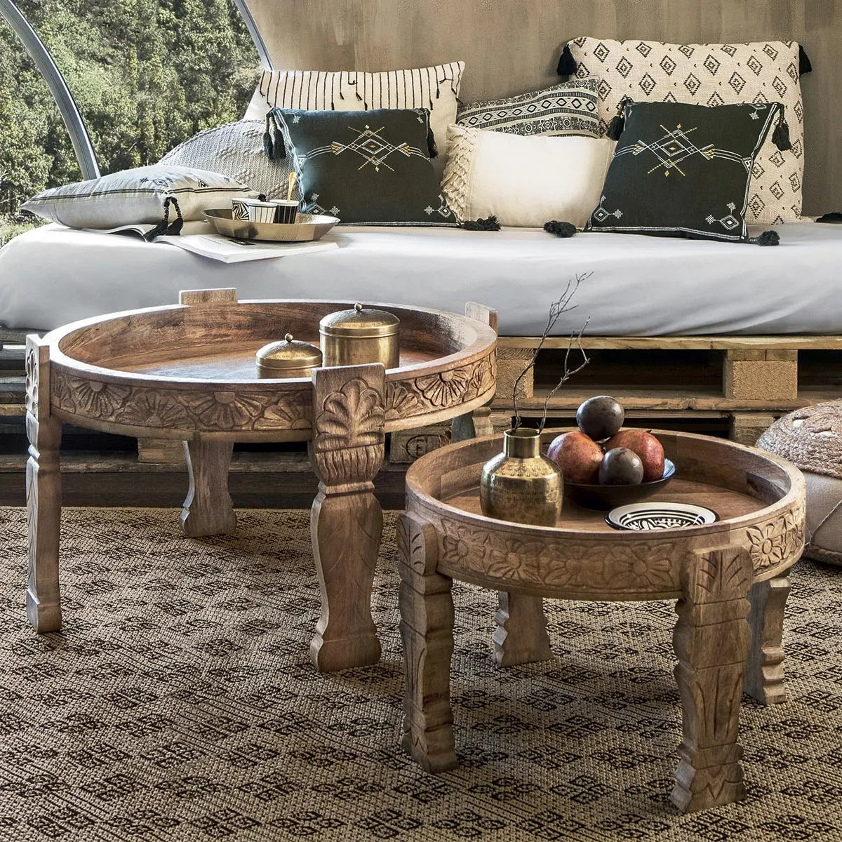 Masă de cafea Atmosphera Gypsy, lemn de mango