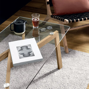 Masă de cafea Atmosphera Taho, 110x60 cm, sticlă securizată